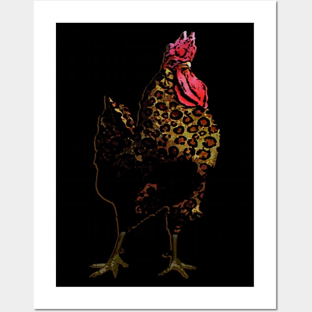 Exotic Chicken Wall Art by bronzarino